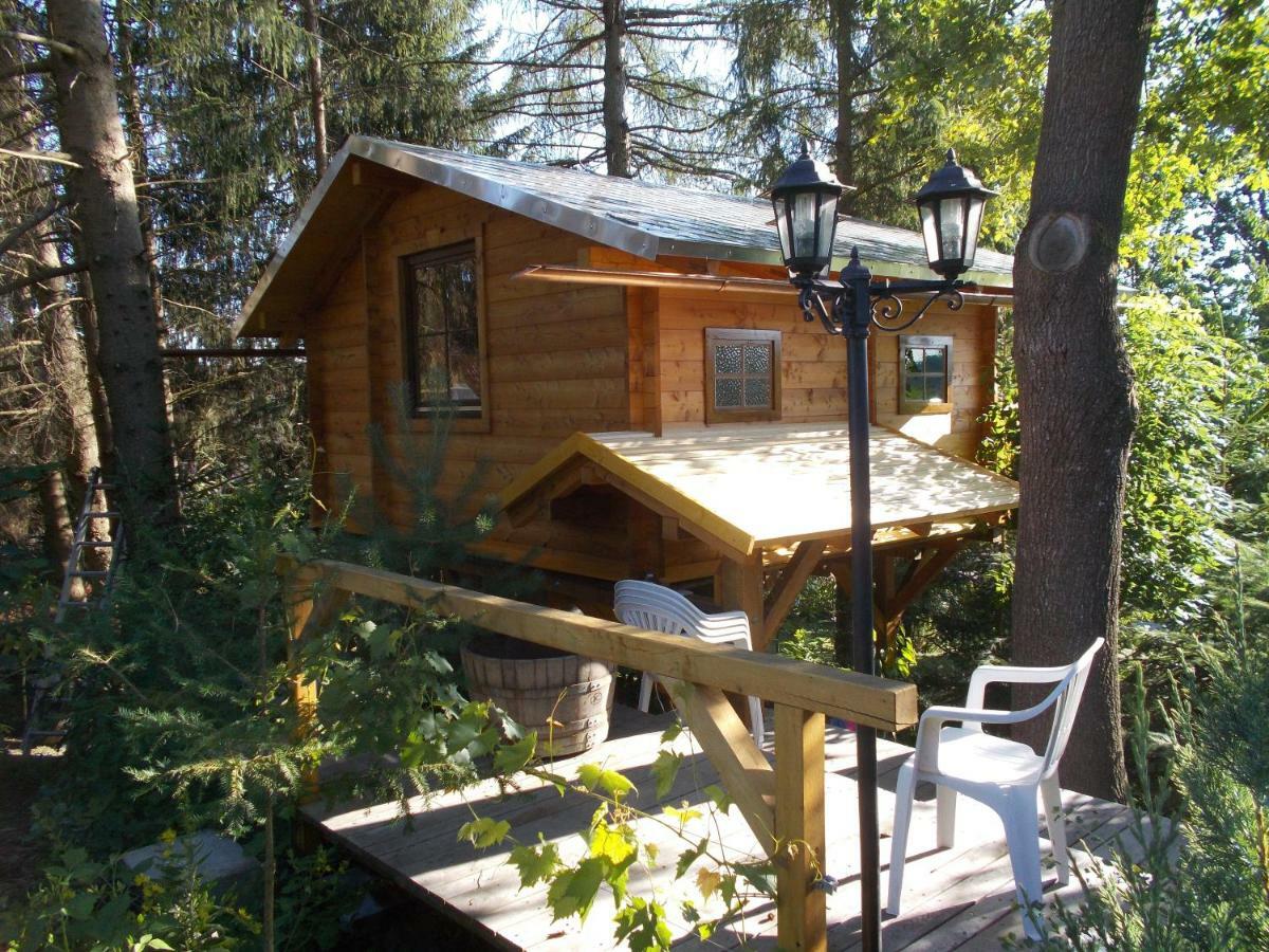 Baumhaus Wolfshoehle Fischach Exterior foto